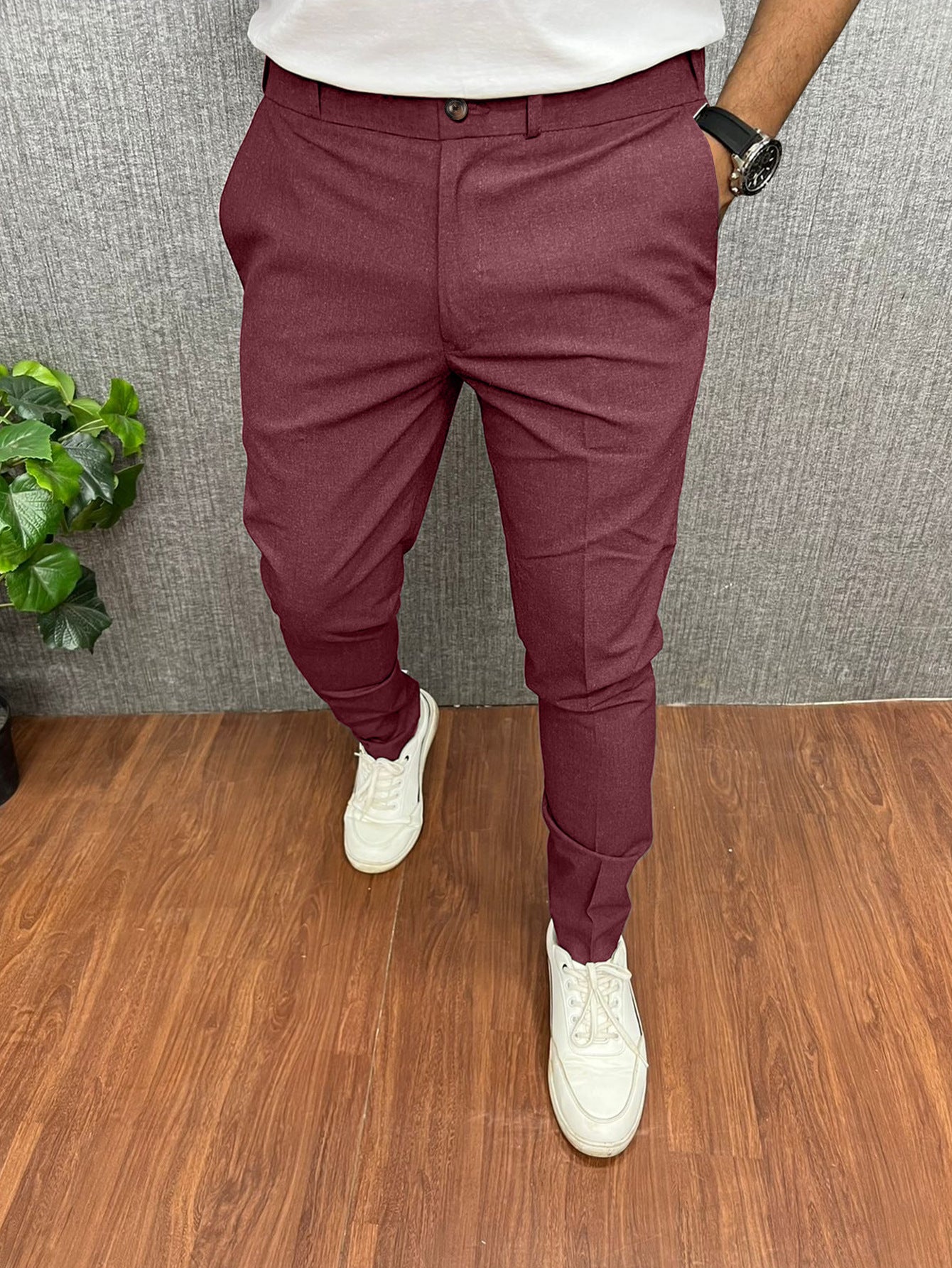 Skinny Formal Wear Slim-fit Foreign Trade Four Seasons Casual Pants