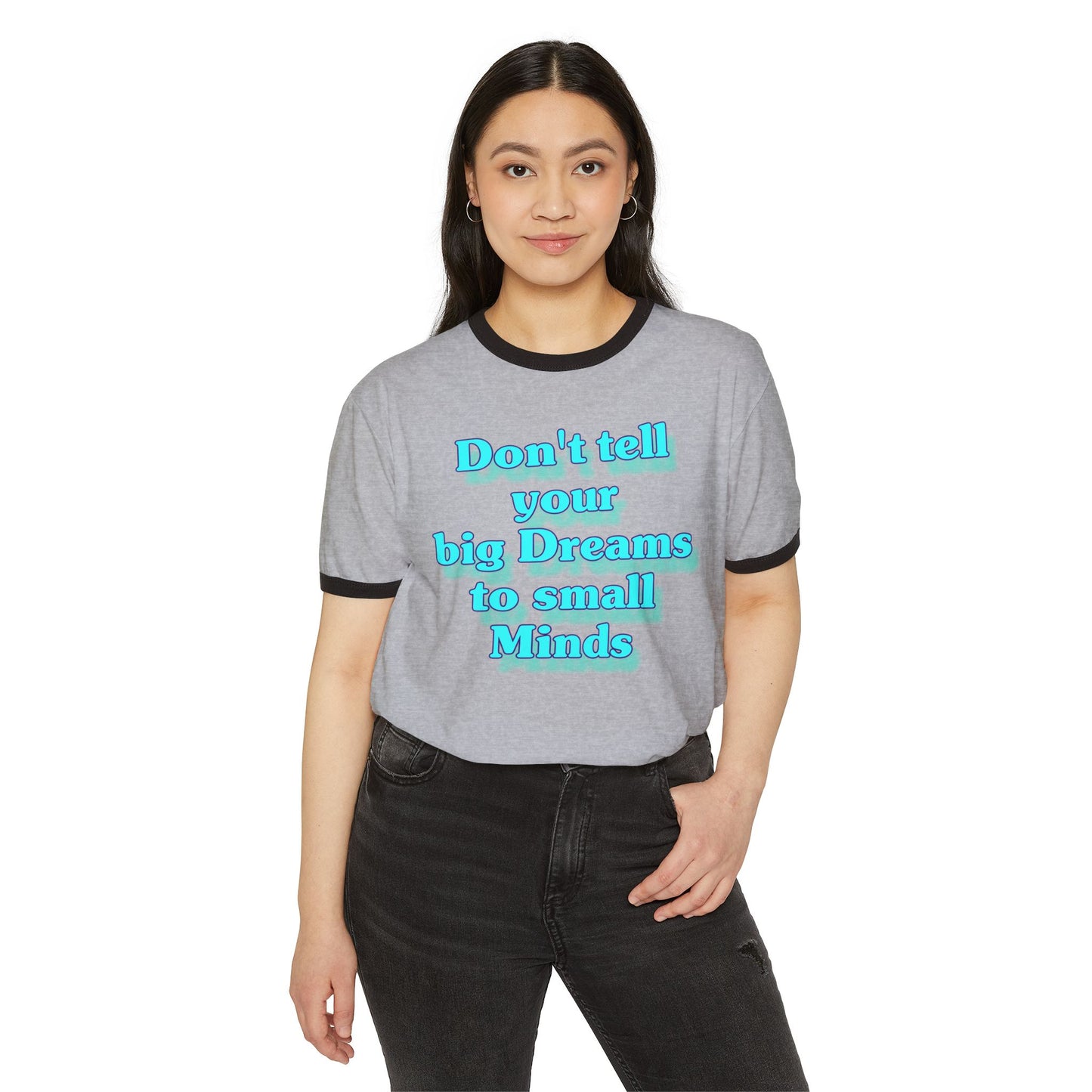Dreams Ringer T-Shirt, Vintage Style Tee, Retro Graphic Shirt, Dreamer Gift, Unisex Tee, Cotton Tee