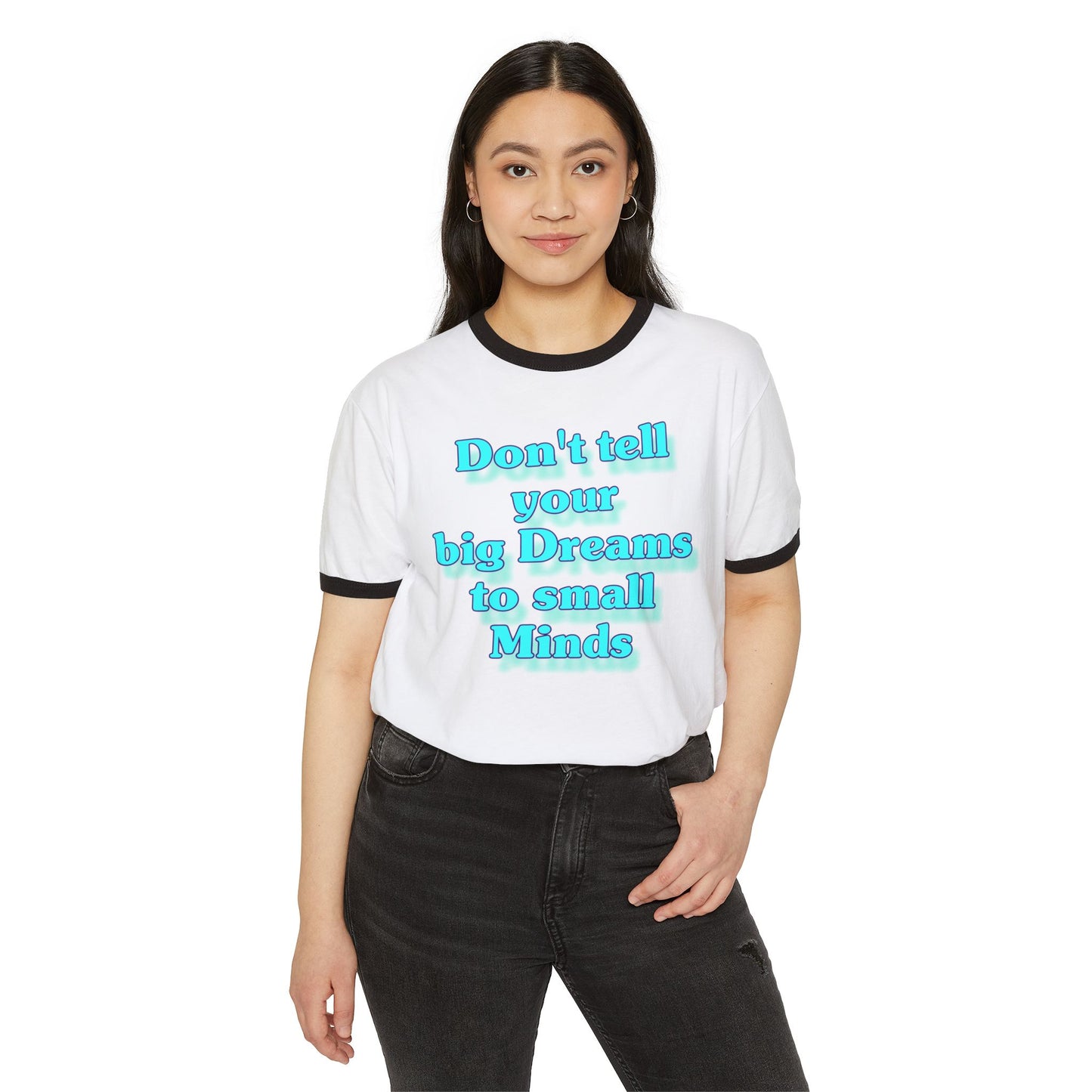 Dreams Ringer T-Shirt, Vintage Style Tee, Retro Graphic Shirt, Dreamer Gift, Unisex Tee, Cotton Tee
