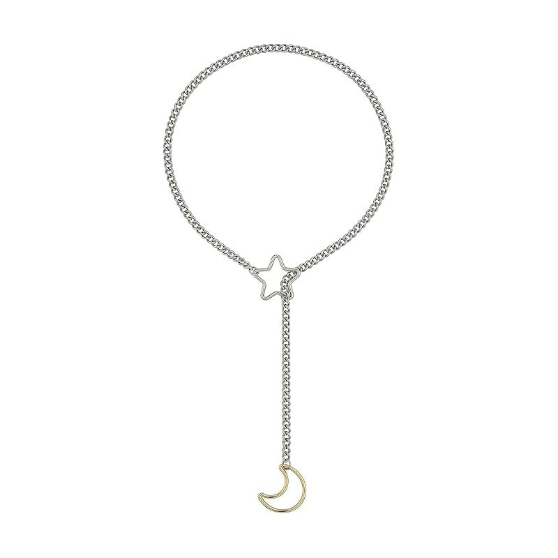 Gold Moon And XINGX Necklace Adjustable Necklace