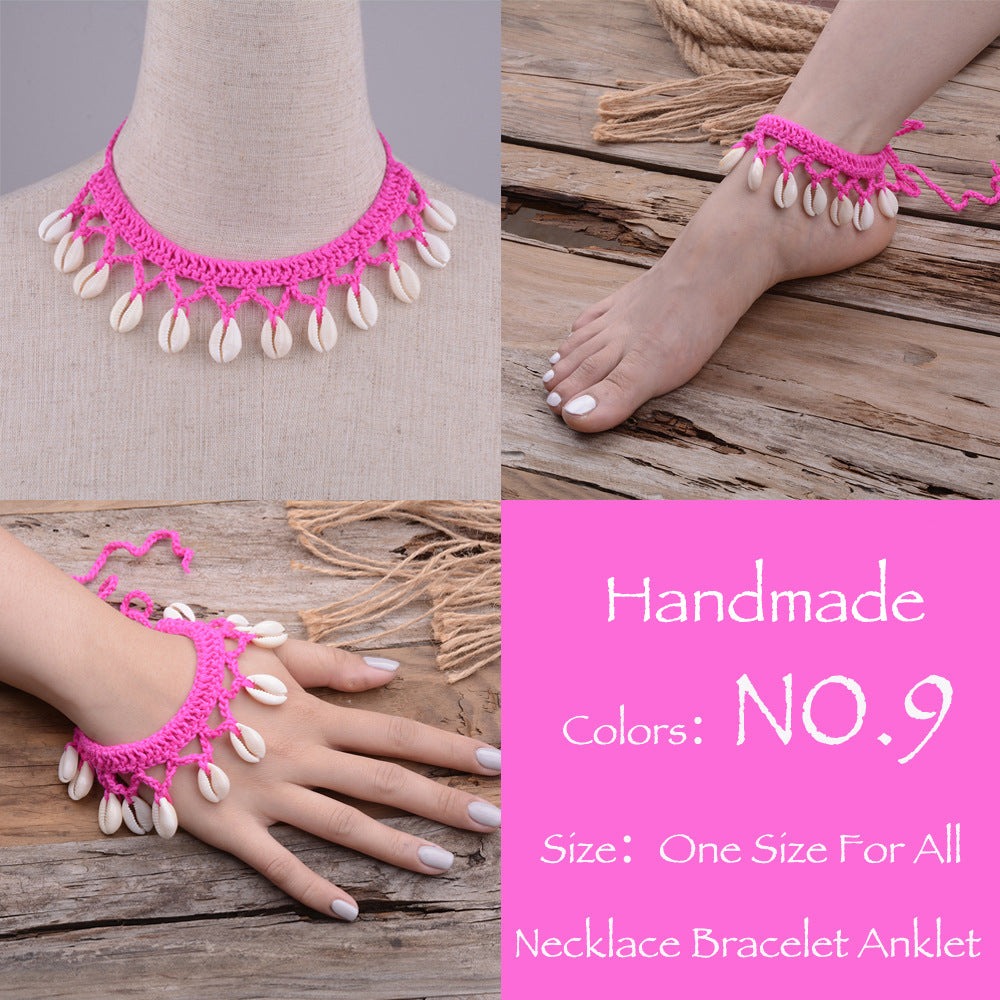 Hawaiian Style Casual Necklace Handmade Shell Clavicle Necklace