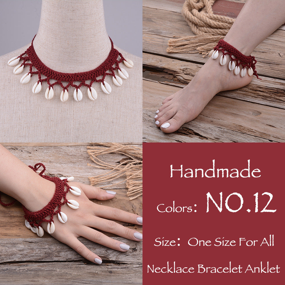 Hawaiian Style Casual Necklace Handmade Shell Clavicle Necklace