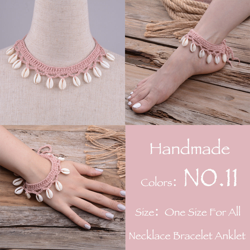 Hawaiian Style Casual Necklace Handmade Shell Clavicle Necklace