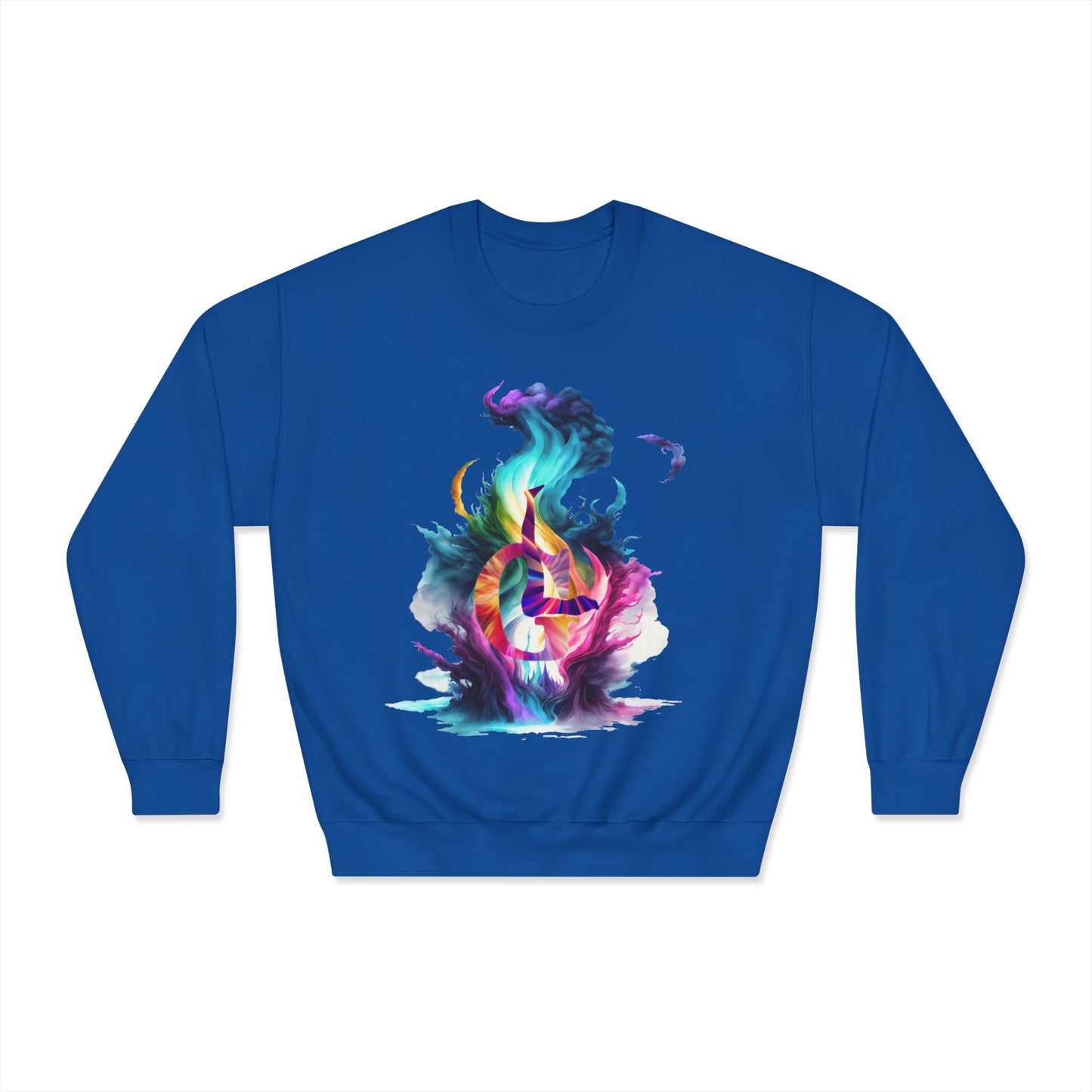 Unisex DryBlend® Crewneck Sweatshirt with a fire outlook classic