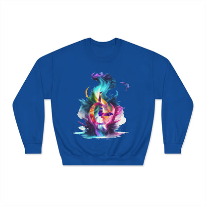 Unisex DryBlend® Crewneck Sweatshirt with a fire outlook classic