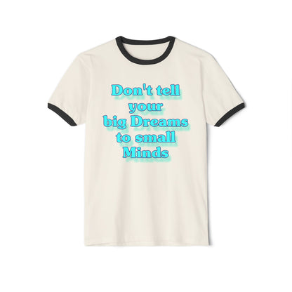 Dreams Ringer T-Shirt, Vintage Style Tee, Retro Graphic Shirt, Dreamer Gift, Unisex Tee, Cotton Tee