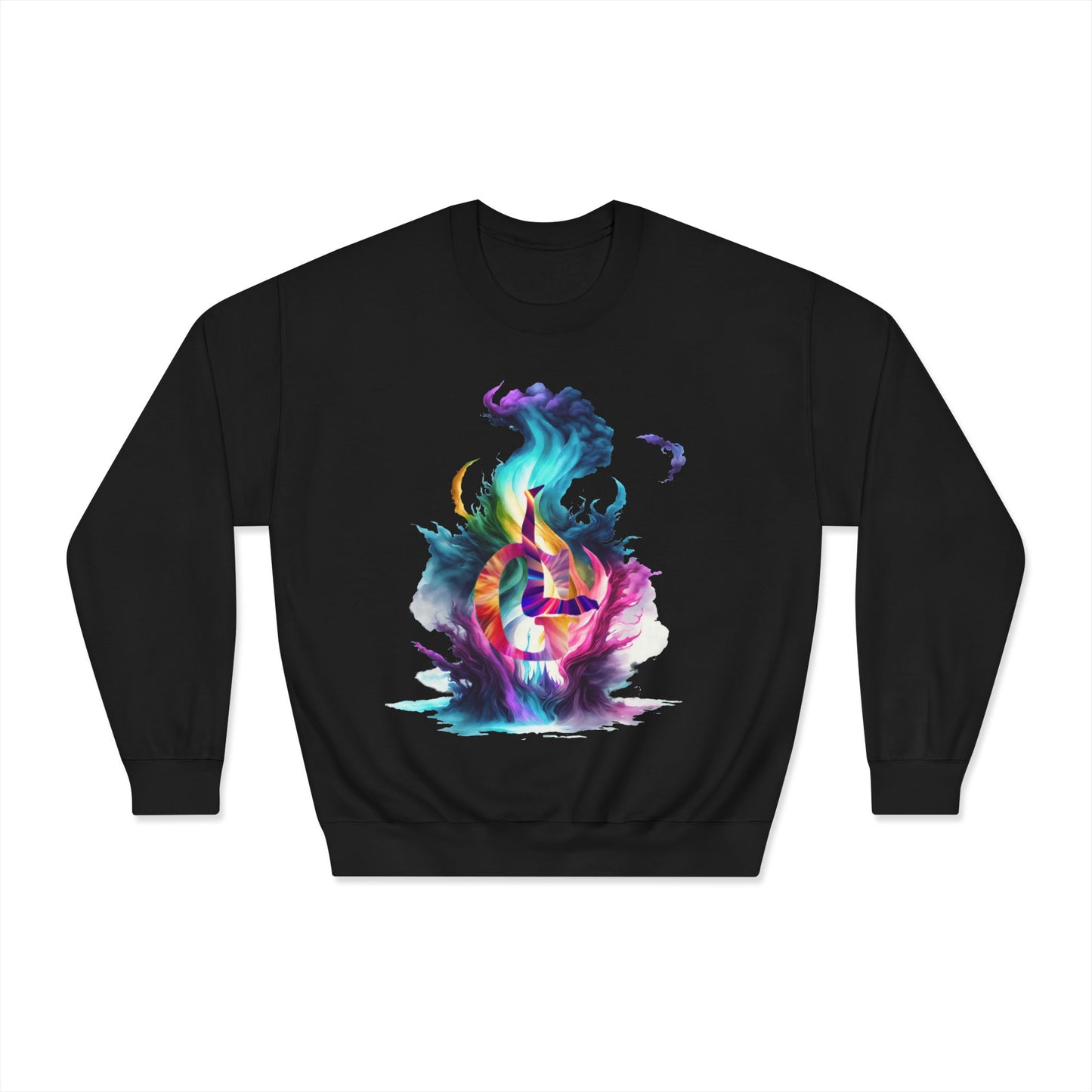 Unisex DryBlend® Crewneck Sweatshirt with a fire outlook classic