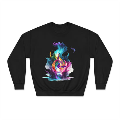 Unisex DryBlend® Crewneck Sweatshirt with a fire outlook classic
