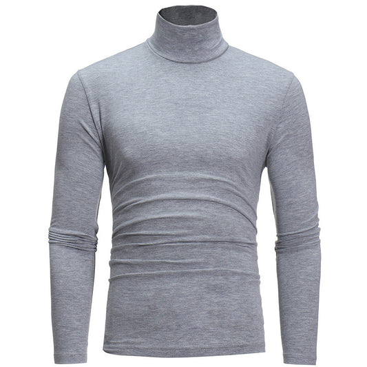 Fall New Mens knitting shirt slim fit