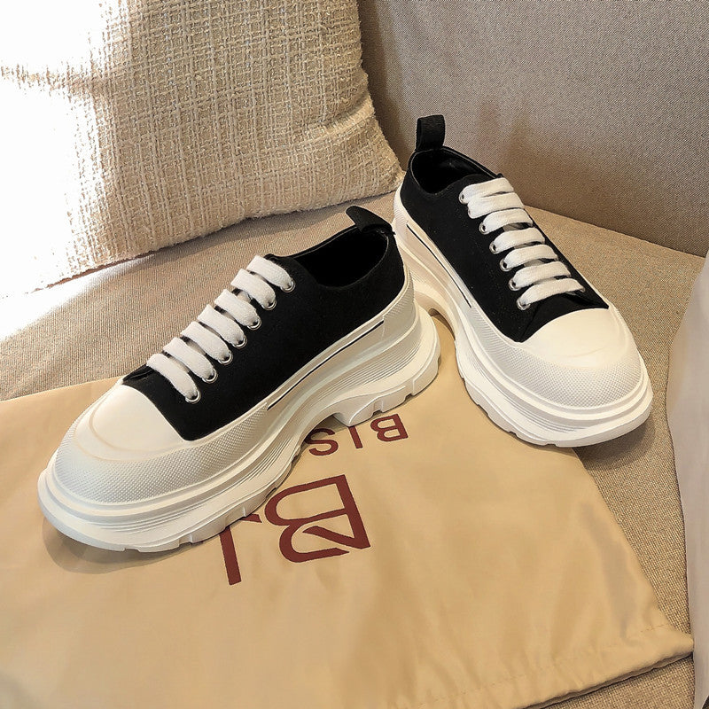 Canvas Shoes Women Casual Korean Style Net Red Breathable Street Clapper Shoes