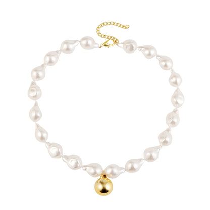 Multilayer Necklace Brooch Coin Natural Pearl Necklace