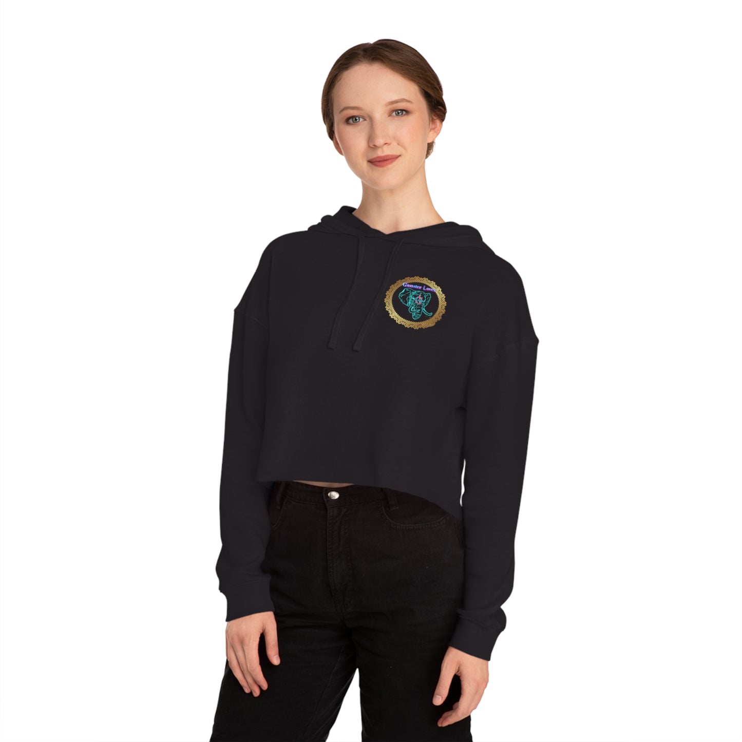 Soul Women's Cropped Hoodie Sweatshirt, Spirituality Gift for Her, Cozy Crop Top, Yoga Apparel, Mindfulness Clothing
