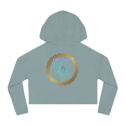 Soul Women's Cropped Hoodie Sweatshirt, Spirituality Gift for Her, Cozy Crop Top, Yoga Apparel, Mindfulness Clothing