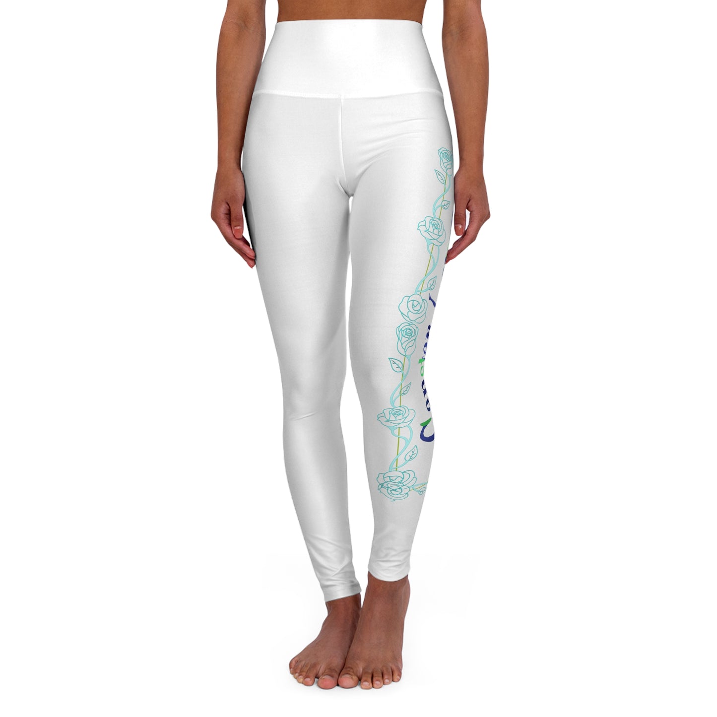 High Waisted Yoga Leggings (AOP)