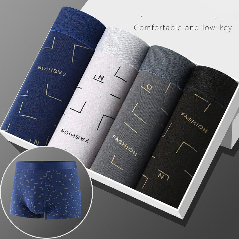 Men's Underwear Men's Boxers Youth Mid-rise Boxers Boys Plus Size Shorts Underpants