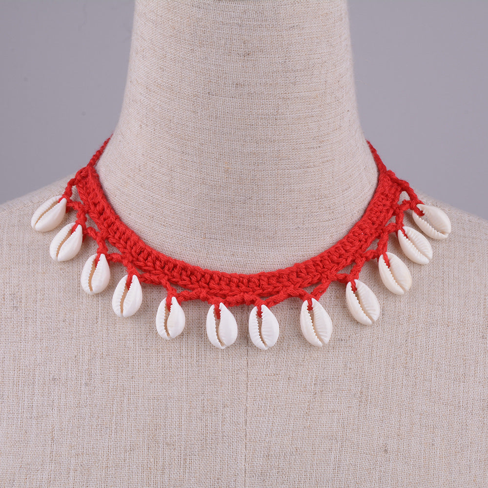 Hawaiian Style Casual Necklace Handmade Shell Clavicle Necklace