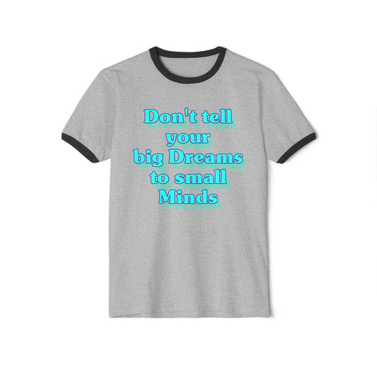 Dreams Ringer T-Shirt, Vintage Style Tee, Retro Graphic Shirt, Dreamer Gift, Unisex Tee, Cotton Tee