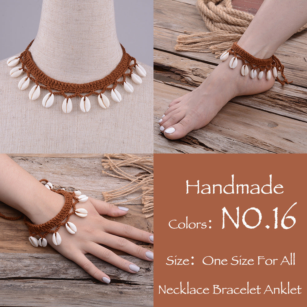 Hawaiian Style Casual Necklace Handmade Shell Clavicle Necklace