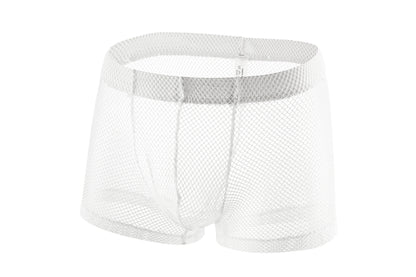Men's Large Mesh Boxers Low Waist Underpants
