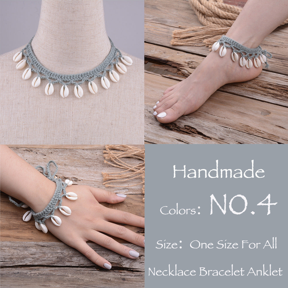 Hawaiian Style Casual Necklace Handmade Shell Clavicle Necklace
