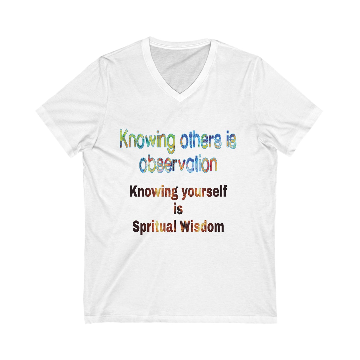 Unisex Jersey Short Sleeve V-Neck Tee
