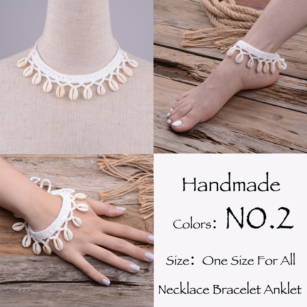 Hawaiian Style Casual Necklace Handmade Shell Clavicle Necklace