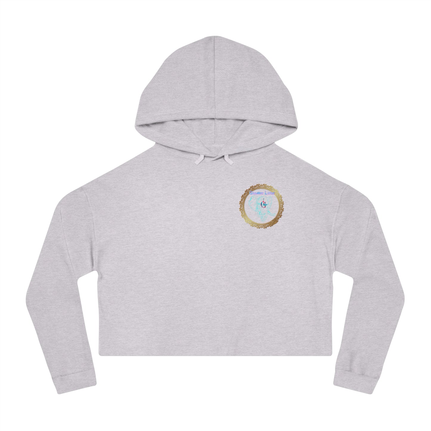 Soul Women's Cropped Hoodie Sweatshirt, Spirituality Gift for Her, Cozy Crop Top, Yoga Apparel, Mindfulness Clothing