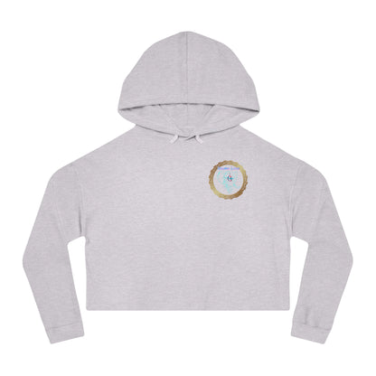 Soul Women's Cropped Hoodie Sweatshirt, Spirituality Gift for Her, Cozy Crop Top, Yoga Apparel, Mindfulness Clothing