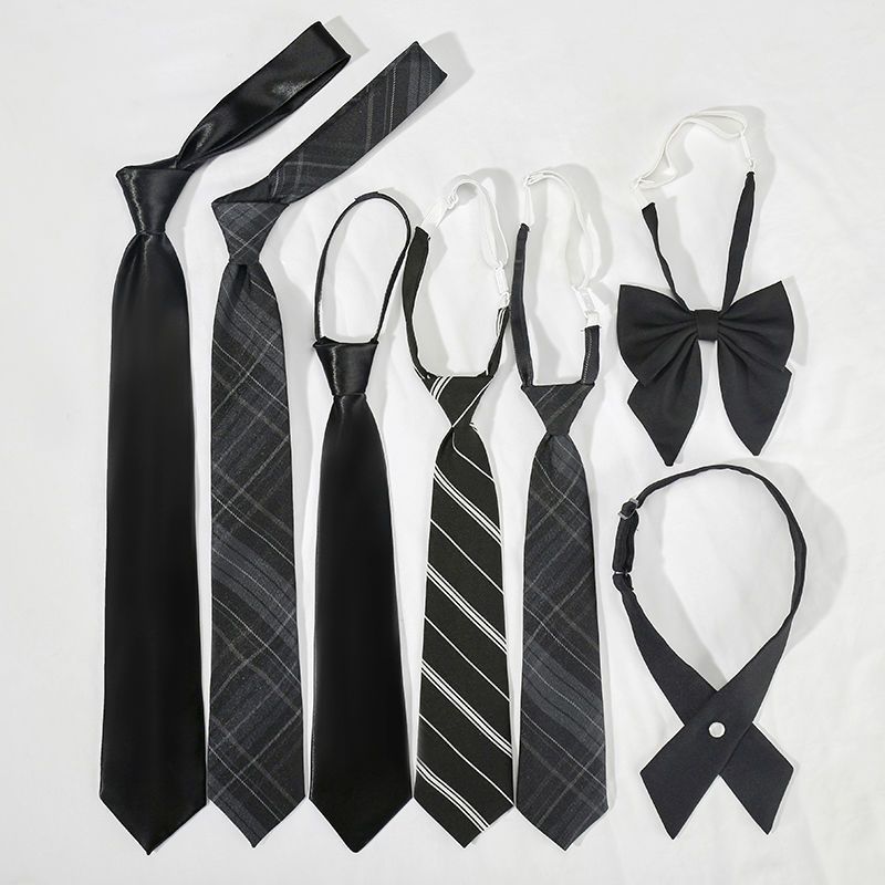 Black Tie Shirt Decorative Bow Tie