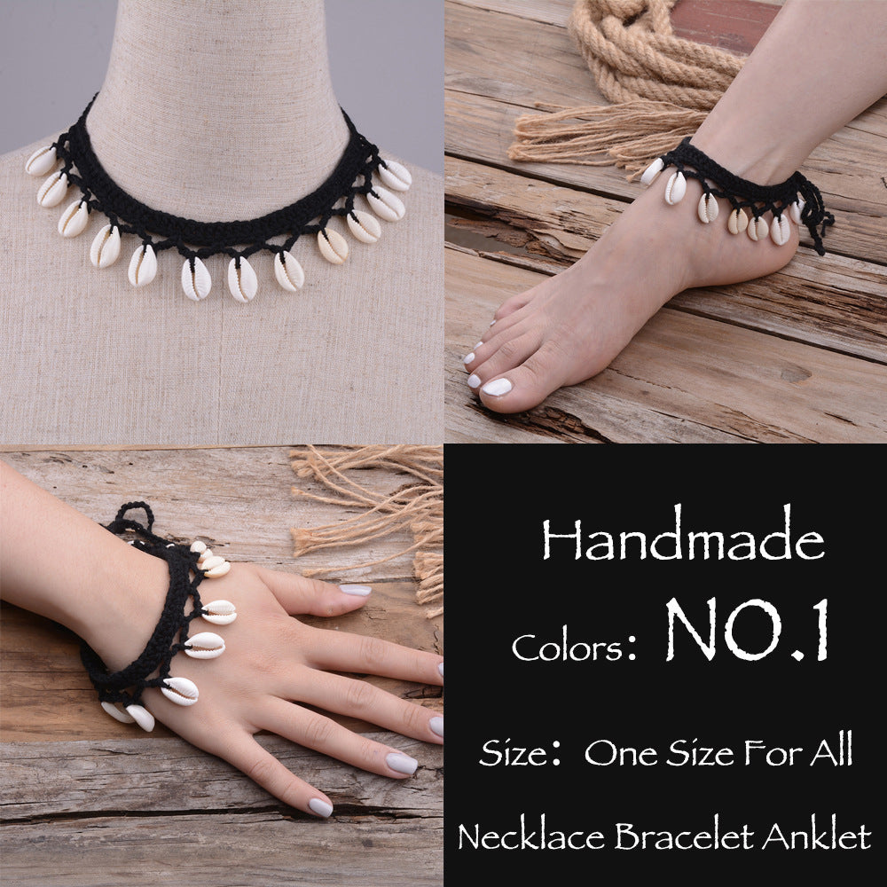 Hawaiian Style Casual Necklace Handmade Shell Clavicle Necklace
