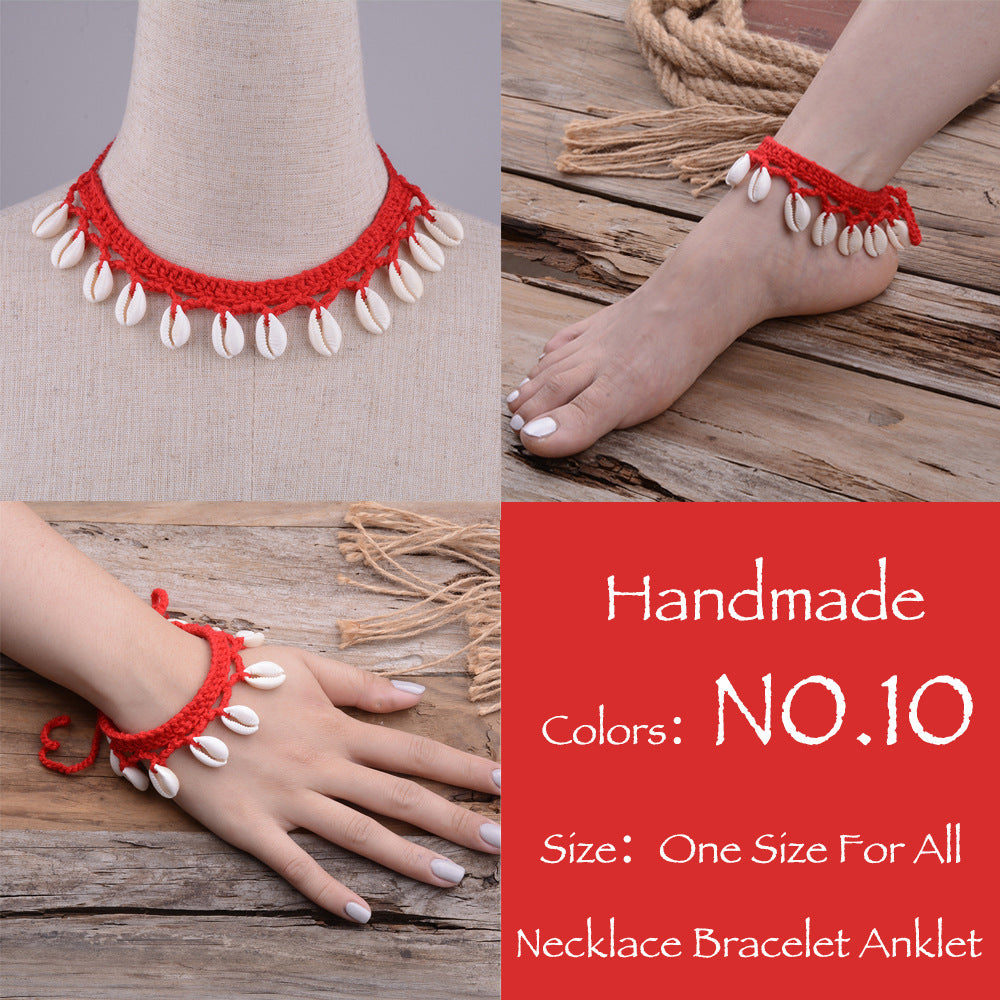 Hawaiian Style Casual Necklace Handmade Shell Clavicle Necklace