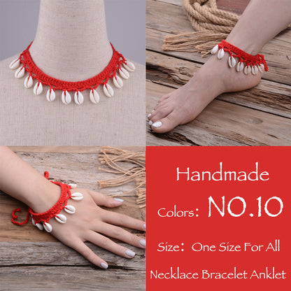 Hawaiian Style Casual Necklace Handmade Shell Clavicle Necklace