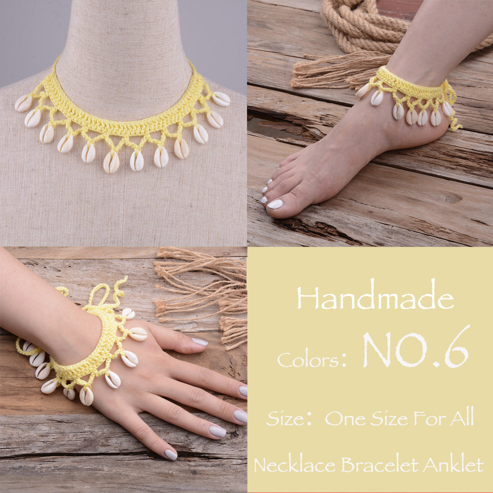 Hawaiian Style Casual Necklace Handmade Shell Clavicle Necklace