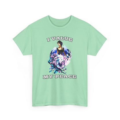 Peaceful Vibes T-Shirt, Meditation Tee, Zen Shirt, Mindfulness Top, Relaxation Apparel