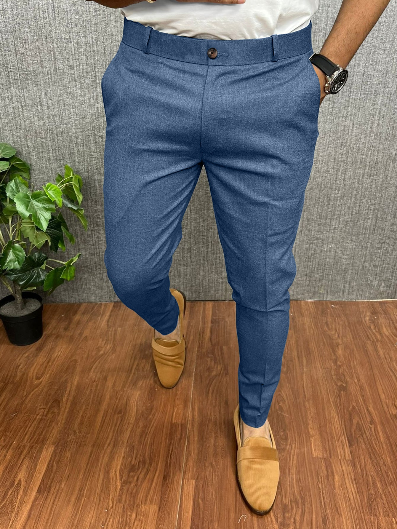 Skinny Formal Wear Slim-fit Foreign Trade Four Seasons Casual Pants
