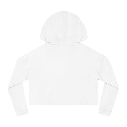 Fire Womens Cropped Hooded Sweatshirt - Flames Design, Hot Trendy Crop Top, Unique Pullover, Stylish Hoodie, Fashionable Sweatshirt