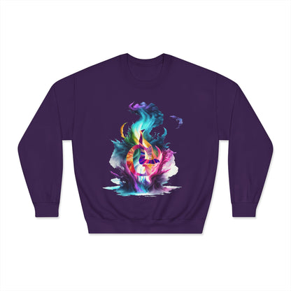 Unisex DryBlend® Crewneck Sweatshirt with a fire outlook classic