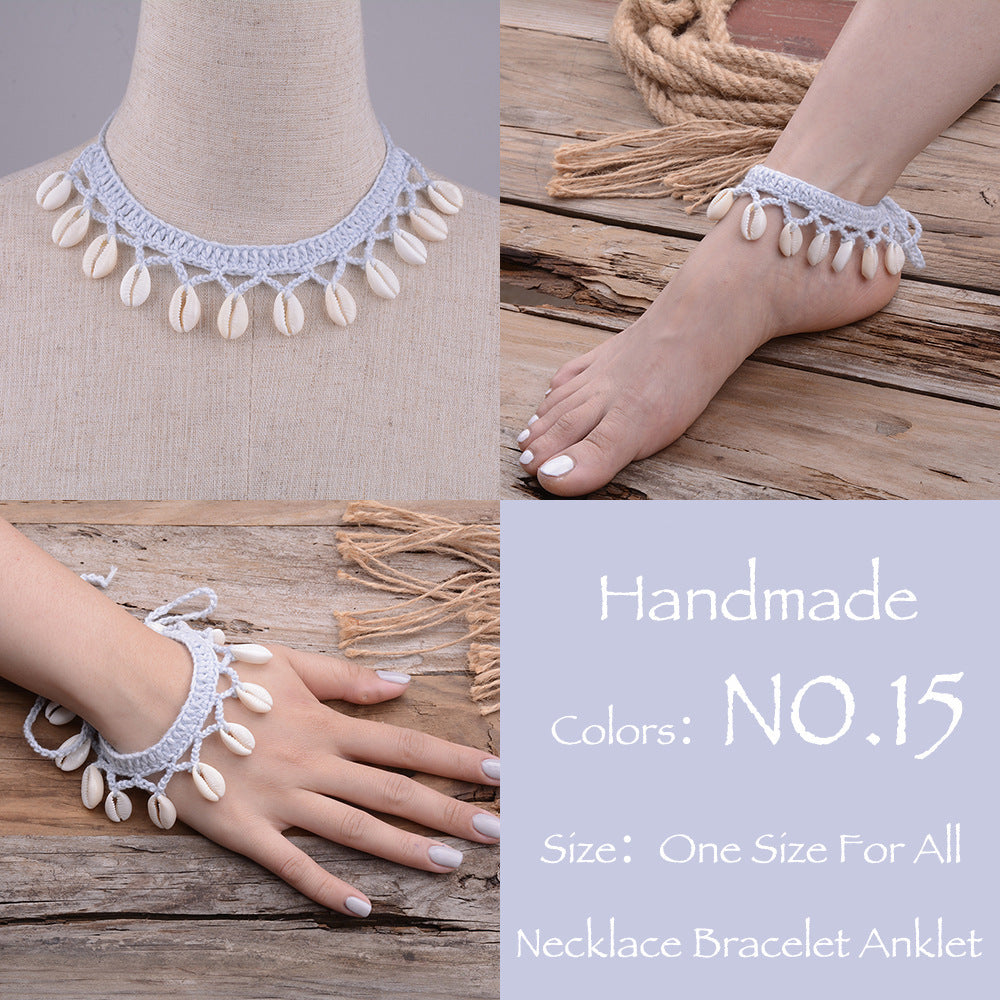 Hawaiian Style Casual Necklace Handmade Shell Clavicle Necklace