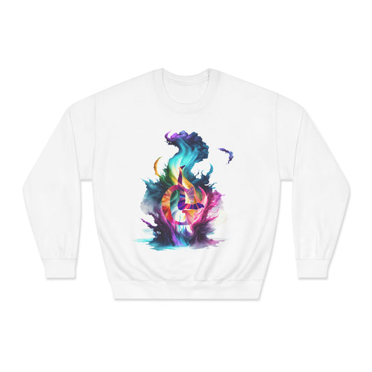 Unisex DryBlend® Crewneck Sweatshirt with a fire outlook classic