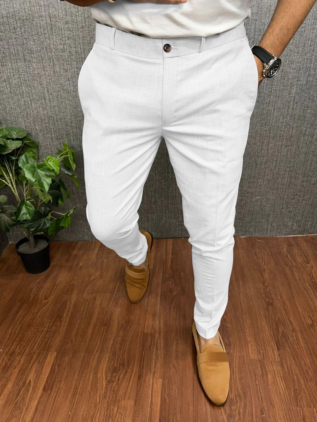 Skinny Formal Wear Slim-fit Foreign Trade Four Seasons Casual Pants