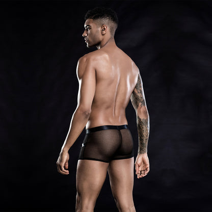 Men's Sexy Underwear Boxers PU Leather Underpants