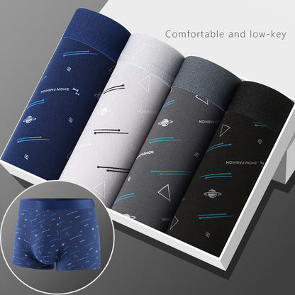 Men's Underwear Men's Boxers Youth Mid-rise Boxers Boys Plus Size Shorts Underpants