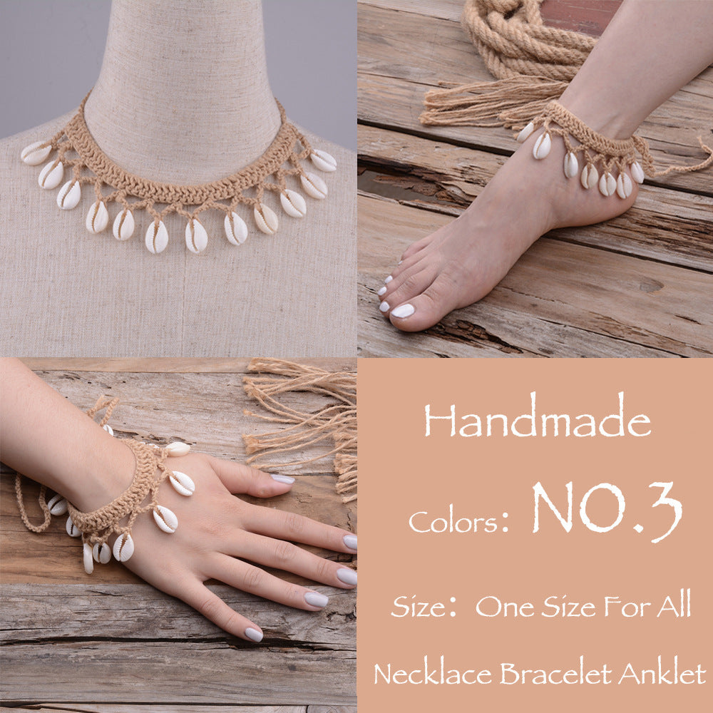 Hawaiian Style Casual Necklace Handmade Shell Clavicle Necklace