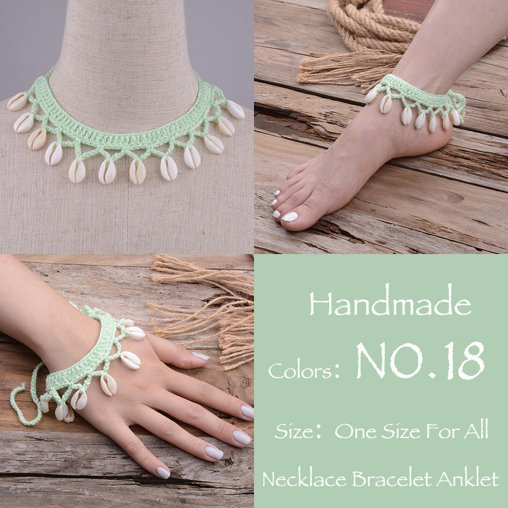 Hawaiian Style Casual Necklace Handmade Shell Clavicle Necklace