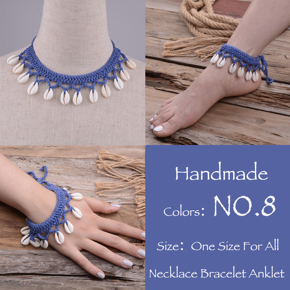 Hawaiian Style Casual Necklace Handmade Shell Clavicle Necklace