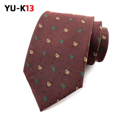 Vintage Brown Tie Men's Fashion Tailored Suit Tie
