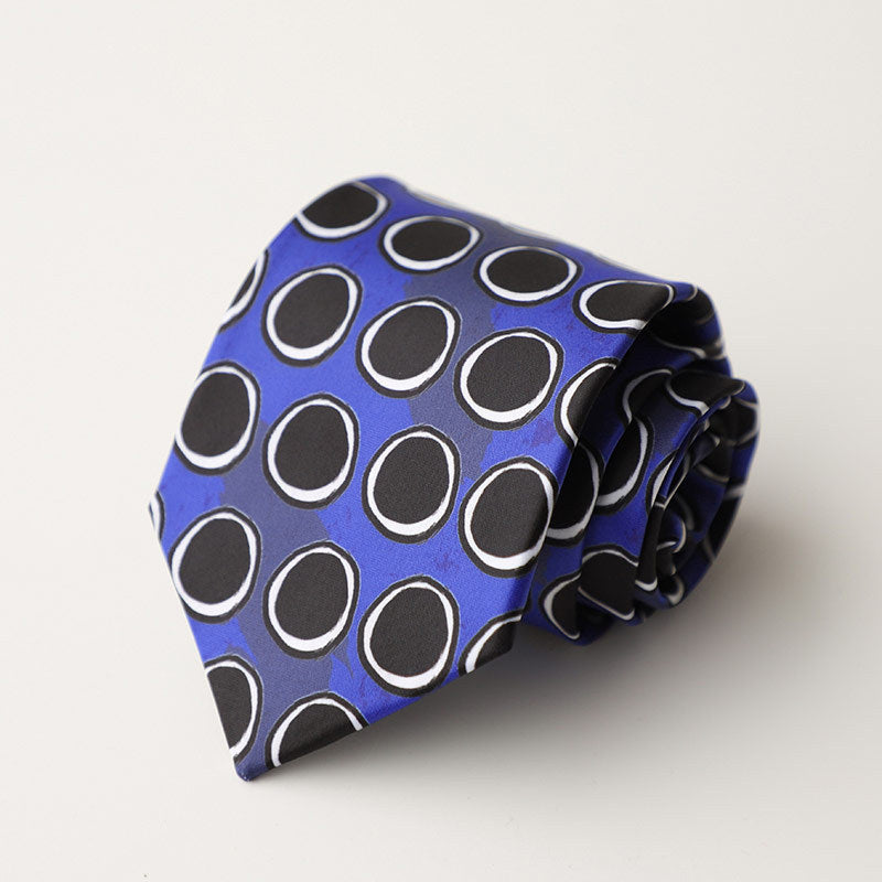 Casual Trendy Vintage Printed Silk Tie For Men