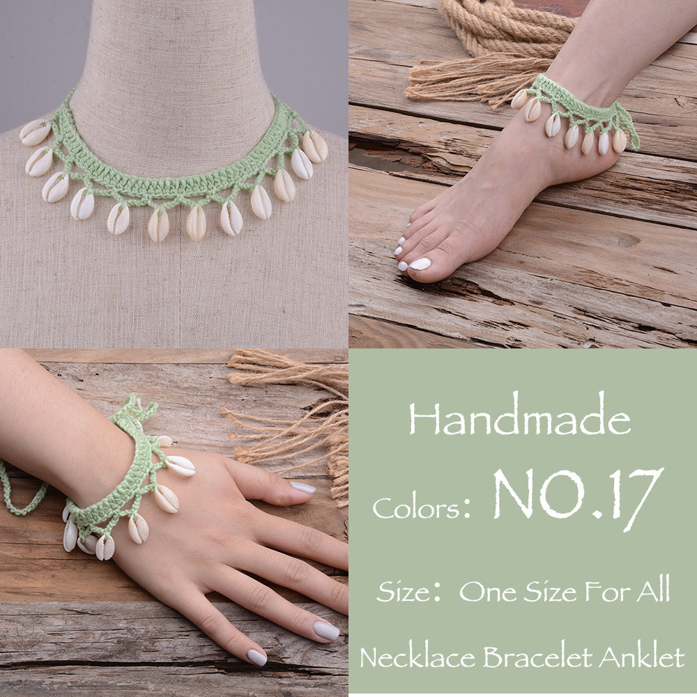 Hawaiian Style Casual Necklace Handmade Shell Clavicle Necklace