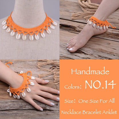 Hawaiian Style Casual Necklace Handmade Shell Clavicle Necklace