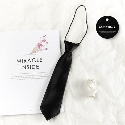 Black Tie Shirt Decorative Bow Tie